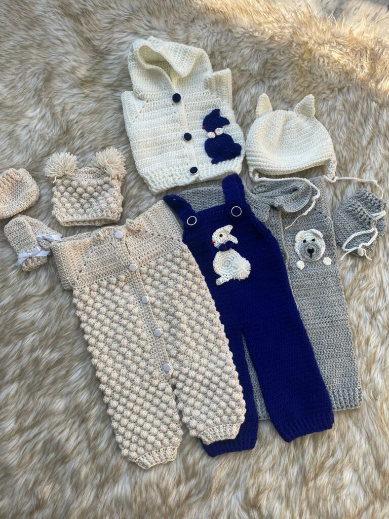 Crochet baby dresses