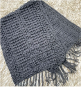 crochet pocket shawl